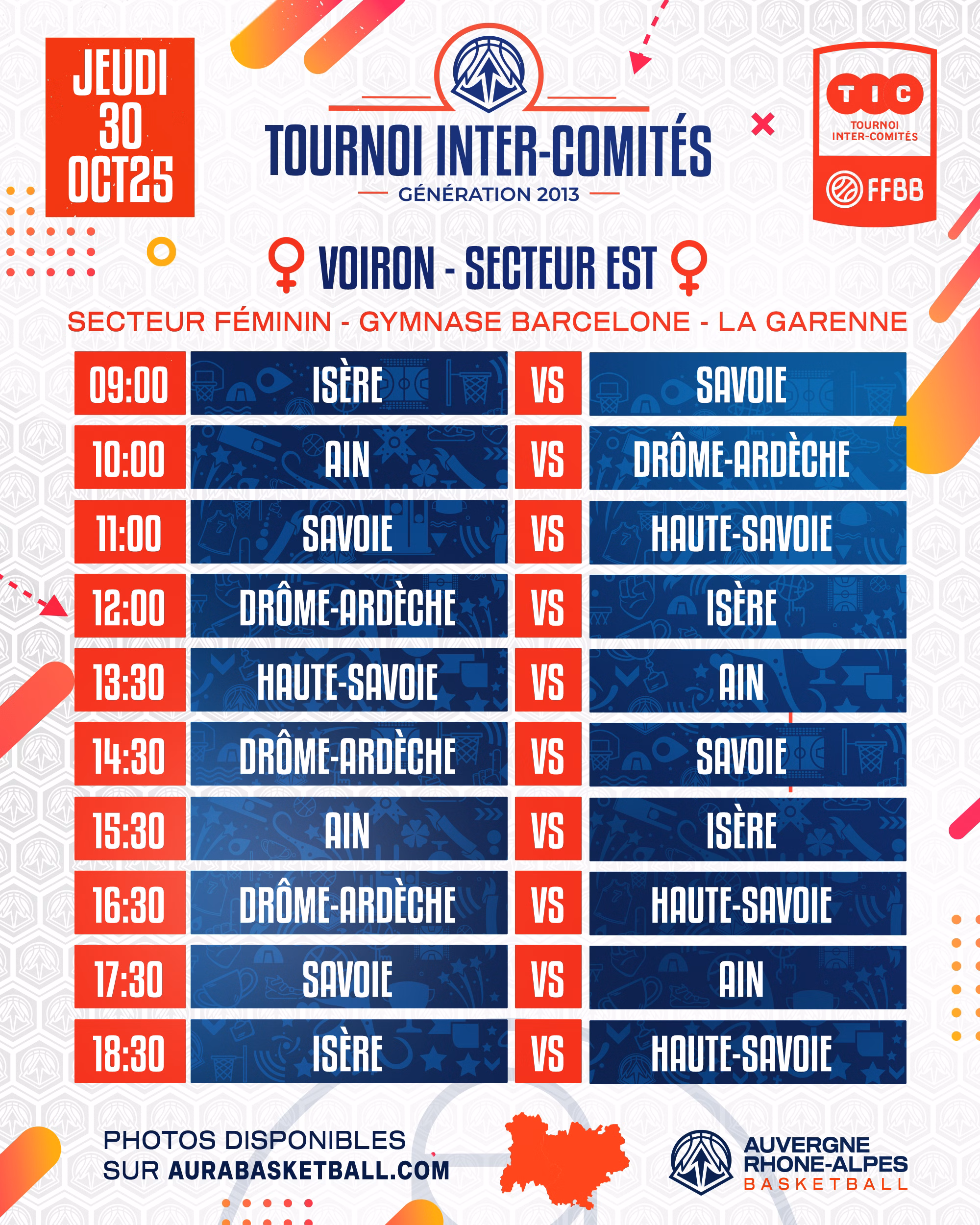 Tournoi Inter-Comités : rendez-vous jeudi 30 octobre à Voiron