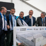 Photos & vidéo première pierre Maison du Basket
