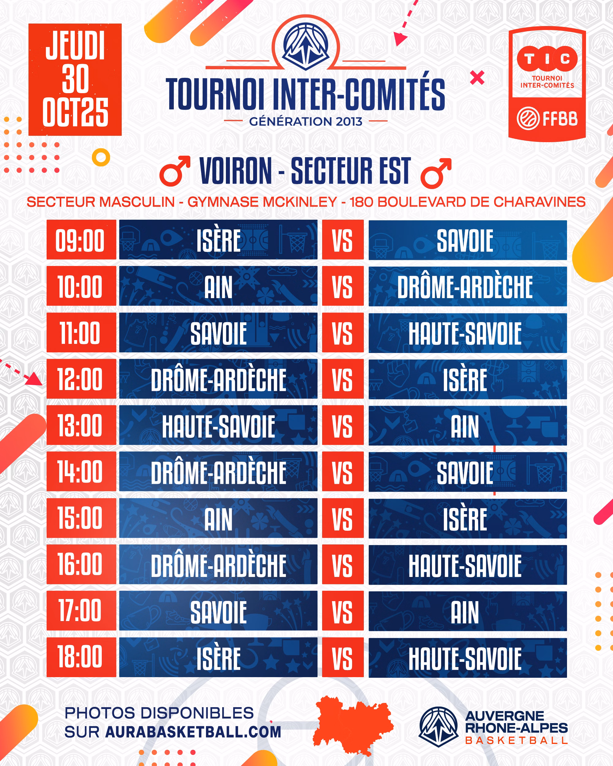 Tournoi Inter-Comités : rendez-vous jeudi 30 octobre à Voiron